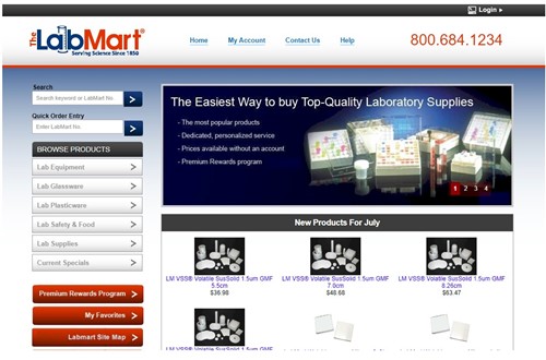 LabMart.com eCommerce Project powered by Zen Cart